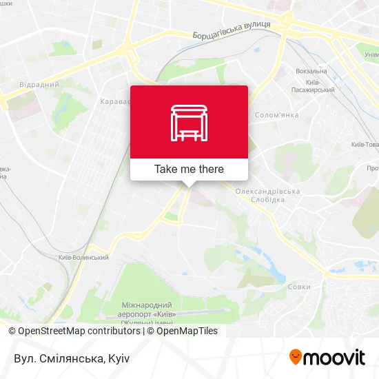 Карта Вул. Смілянська