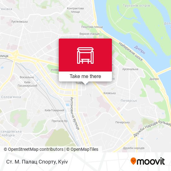 Ст. М. Палац Спорту map