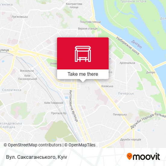 Вул. Саксаганського map