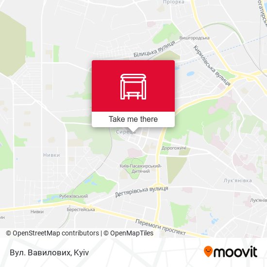 Вул. Вавилових map
