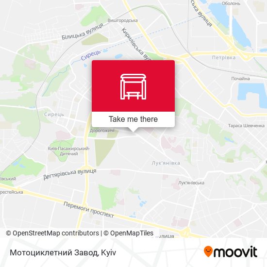 Карта Мотоциклетний Завод