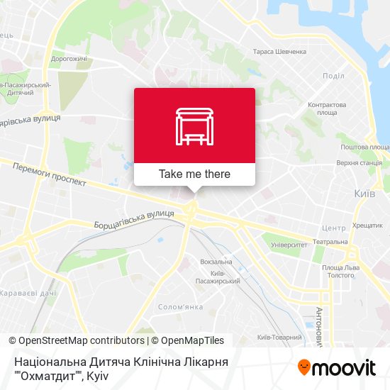 Національна Дитяча Клінічна Лікарня ""Охматдит"" map