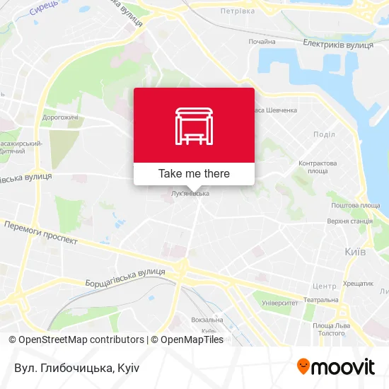 Карта Вул. Глибочицька
