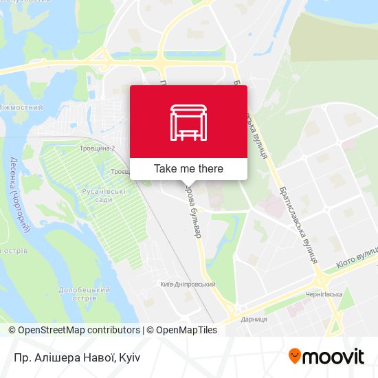 Пр. Алішера Навої map