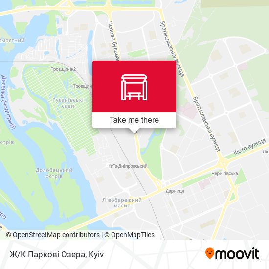 Карта Ж/К Паркові Озера