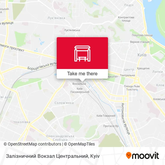 Карта Залізничний Вокзал Центральний