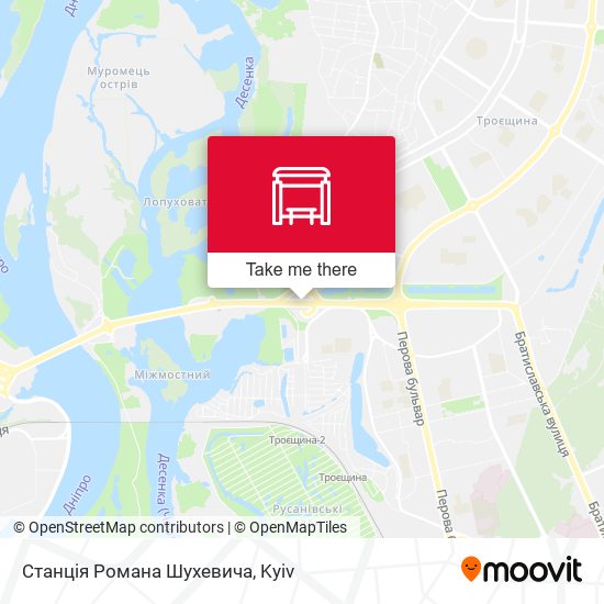 Станція Романа Шухевича map