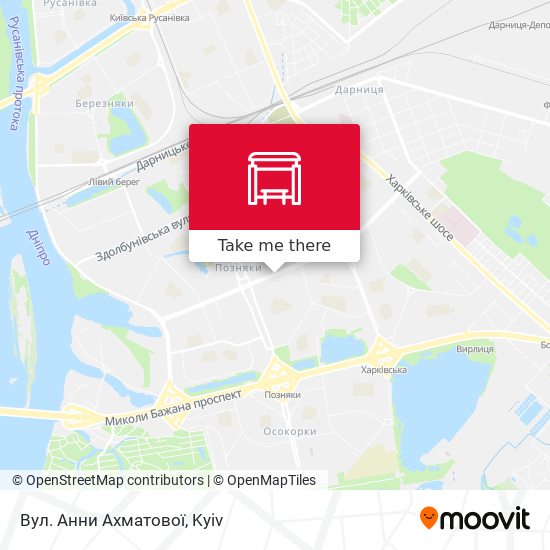 Вул. Анни Ахматової map
