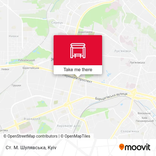 Карта Ст. М. Шулявська