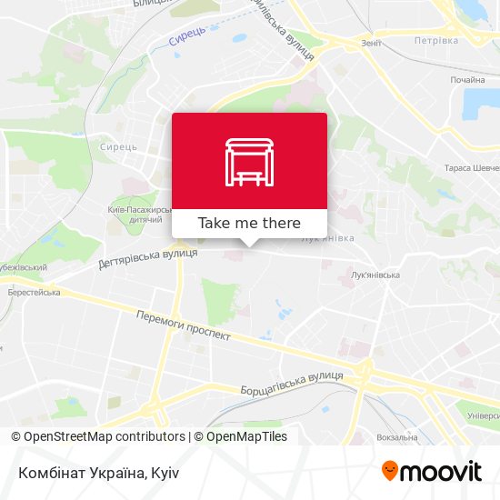 Комбінат Україна map