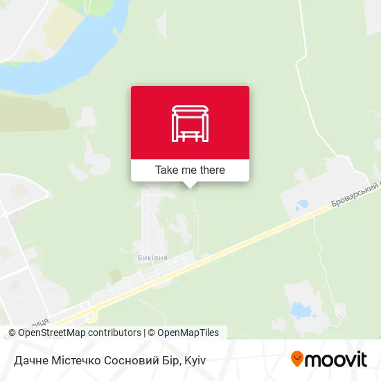 Карта Дачне Містечко Сосновий Бір