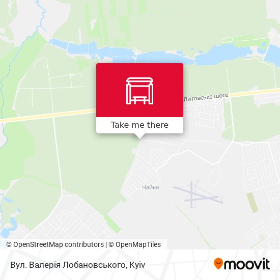 Вул. Валерія Лобановського map