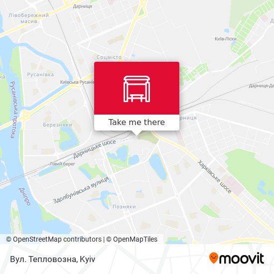 Вул. Тепловозна map