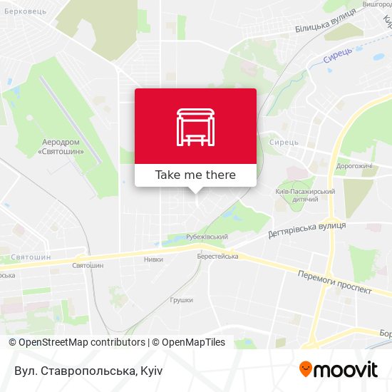 Вул. Ставропольська map