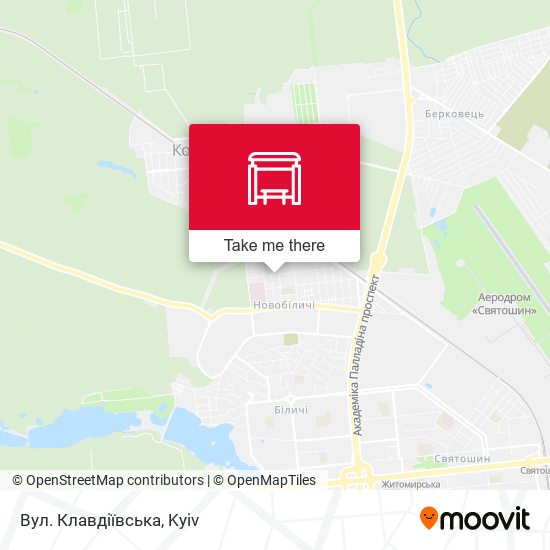 Карта Вул. Клавдіївська