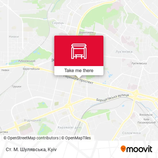 Карта Ст. М. Шулявська