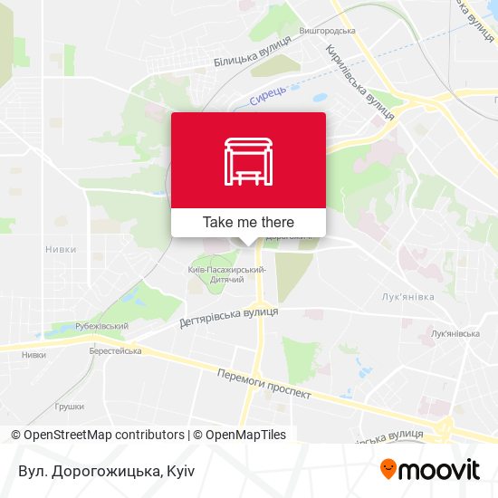 Карта Вул. Дорогожицька