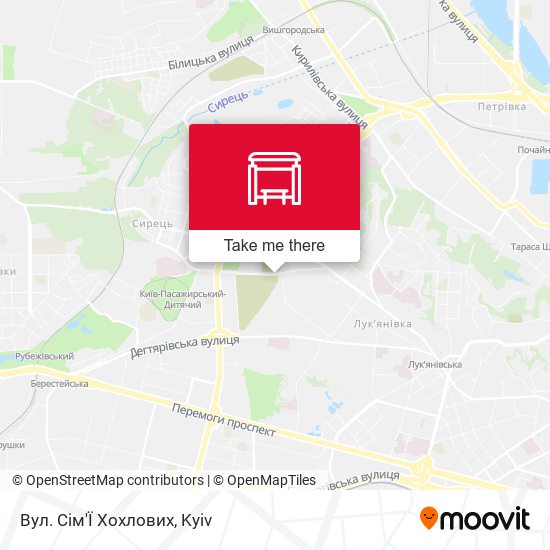 Вул. Сім'Ї Хохлових map