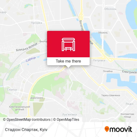 Карта Стадіон Спартак