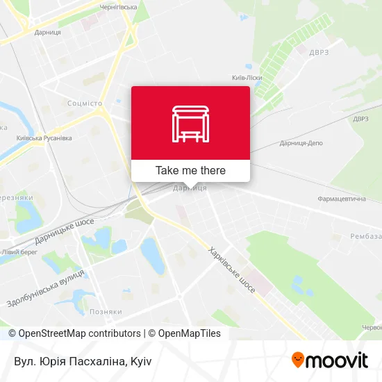 Карта Вул. Юрія Пасхаліна