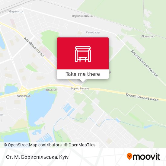 Ст. М. Бориспільська map