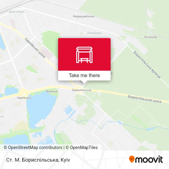 Карта Ст. М. Бориспільська