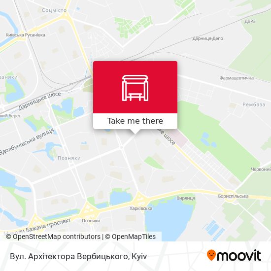 Вул. Архітектора Вербицького map