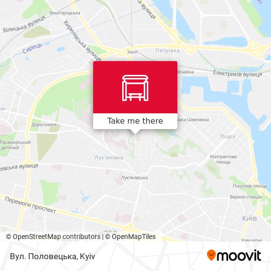 Вул. Половецька map