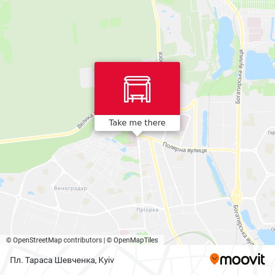 Пл. Тараса Шевченка map