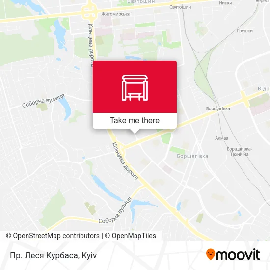 Карта Пр. Леся Курбаса