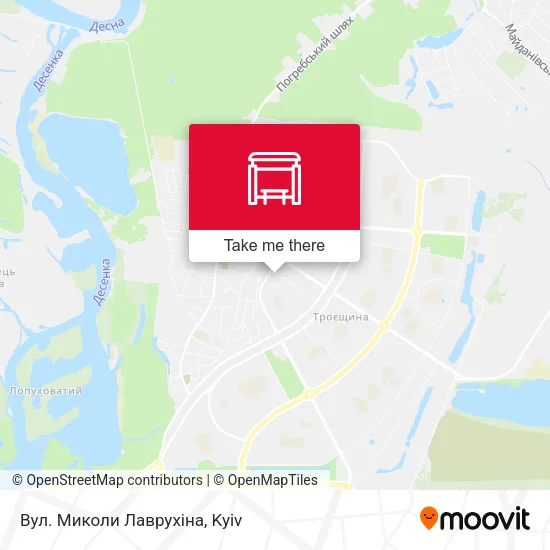 Карта Вул. Миколи Лаврухіна