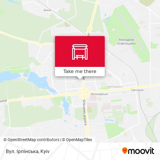 Вул. Ірпінська map