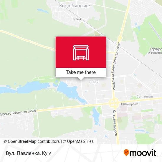 Вул. Павленка map