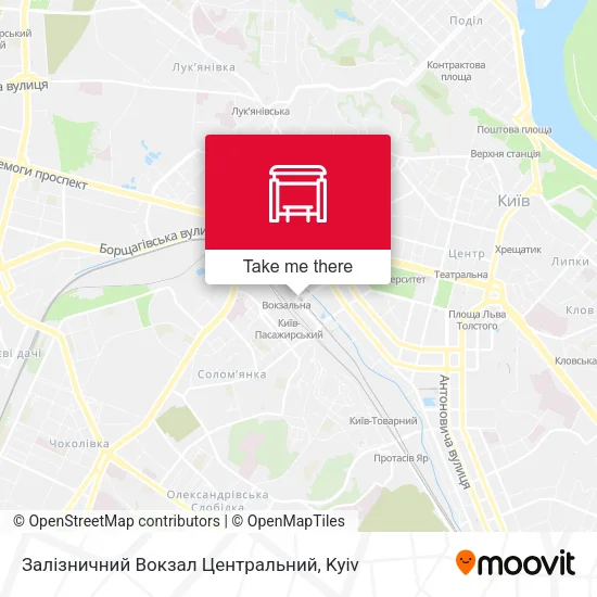Карта Залізничний Вокзал Центральний