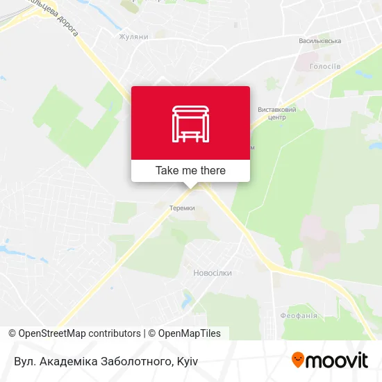 Карта Вул. Академіка Заболотного