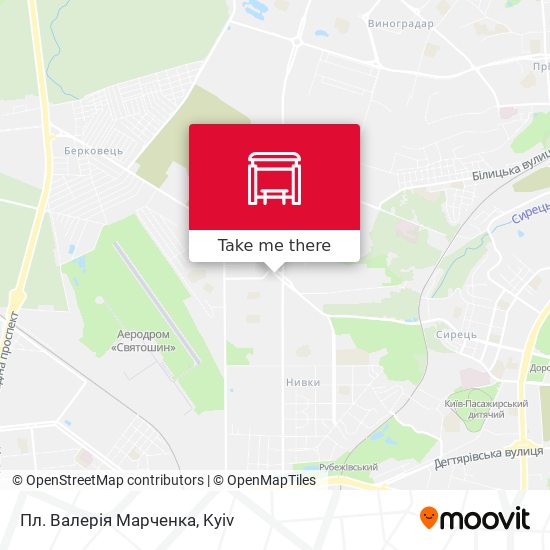 Пл. Валерія Марченка map