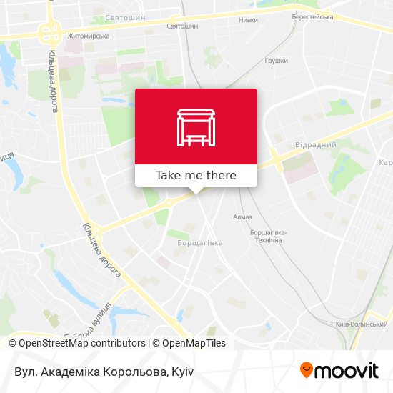 Вул. Академіка Корольова map