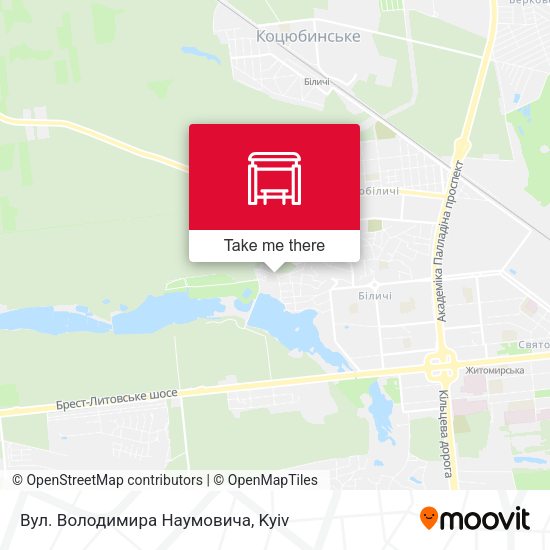 Карта Вул. Володимира Наумовича