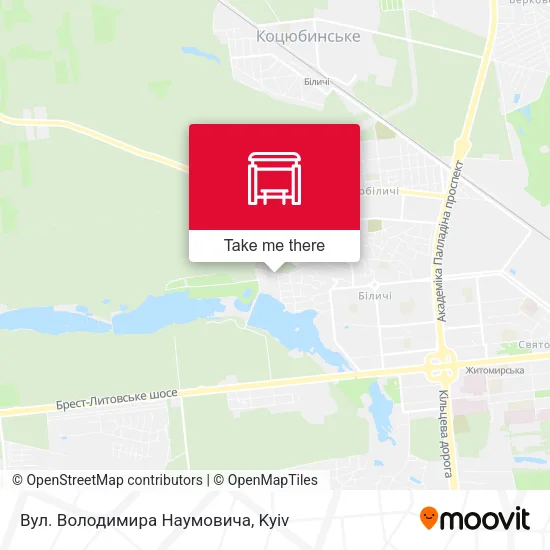 Карта Вул. Володимира Наумовича