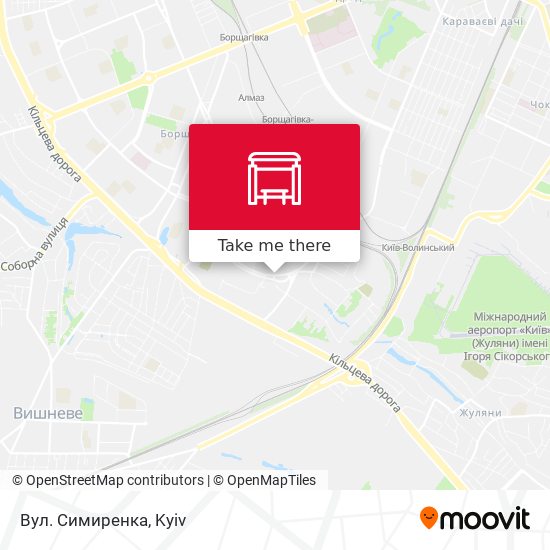 Вул. Симиренка map