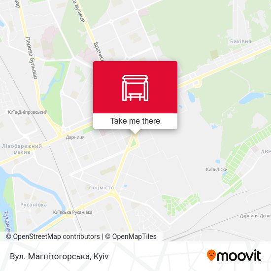 Вул. Магнітогорська map