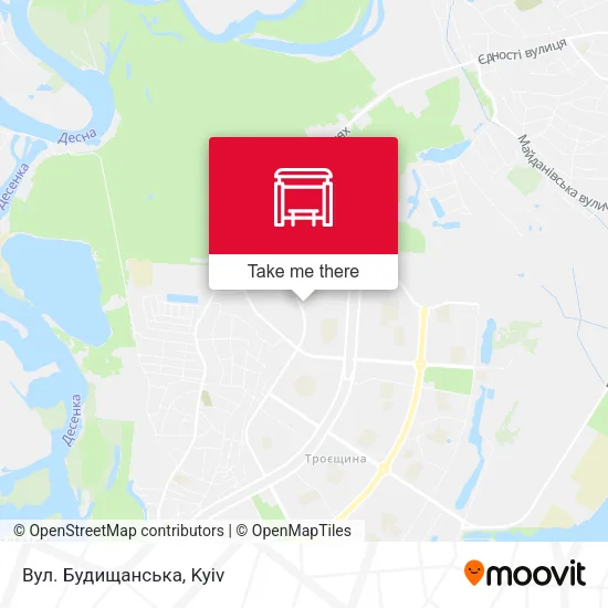 Карта Вул. Будищанська