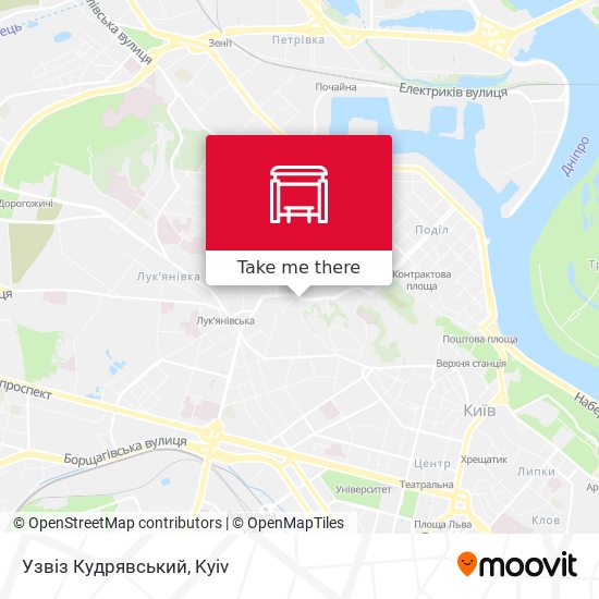 Узвіз Кудрявський map