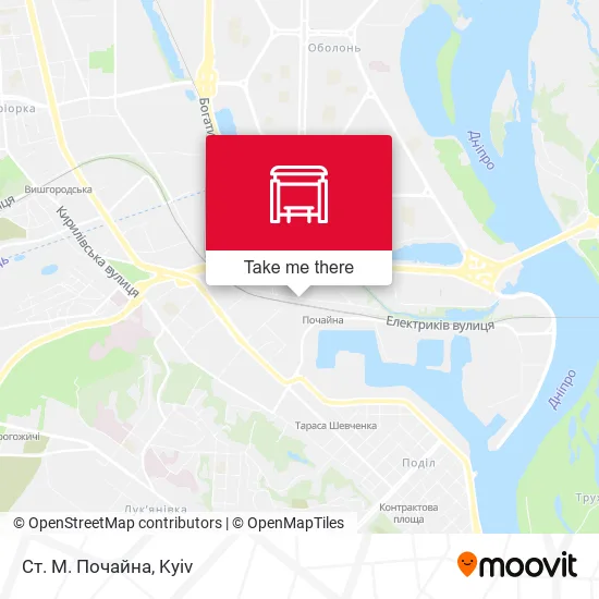 Карта Ст. М. Почайна