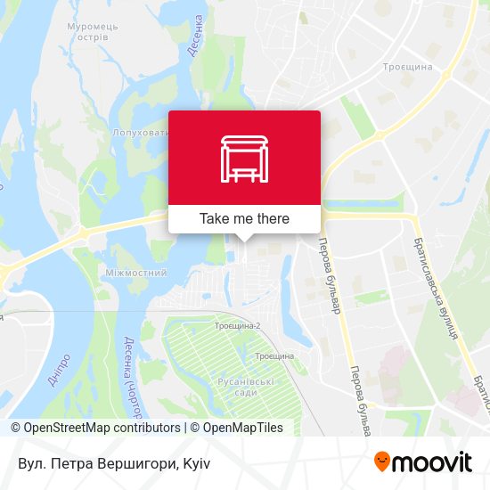 Карта Вул. Петра Вершигори