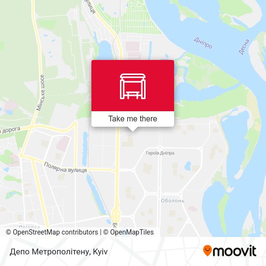 Карта Депо Метрополітену