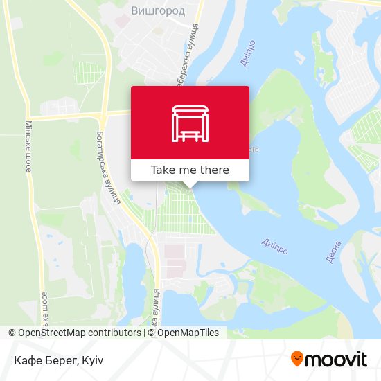 Кафе Берег map