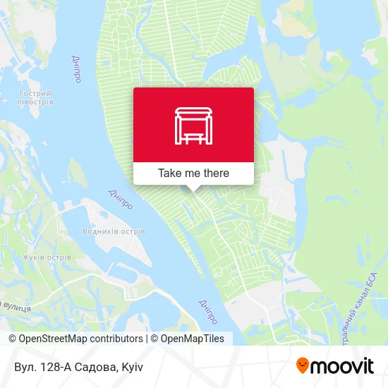 Карта Вул. 128-А Садова