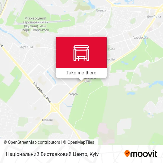 Карта Національний Виставковий Центр