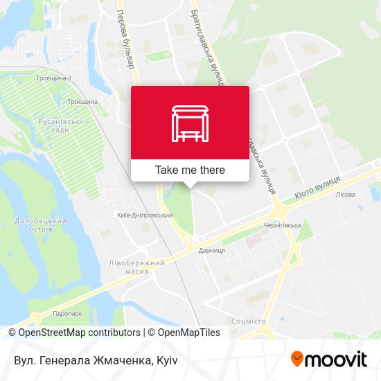 Карта Вул. Генерала Жмаченка